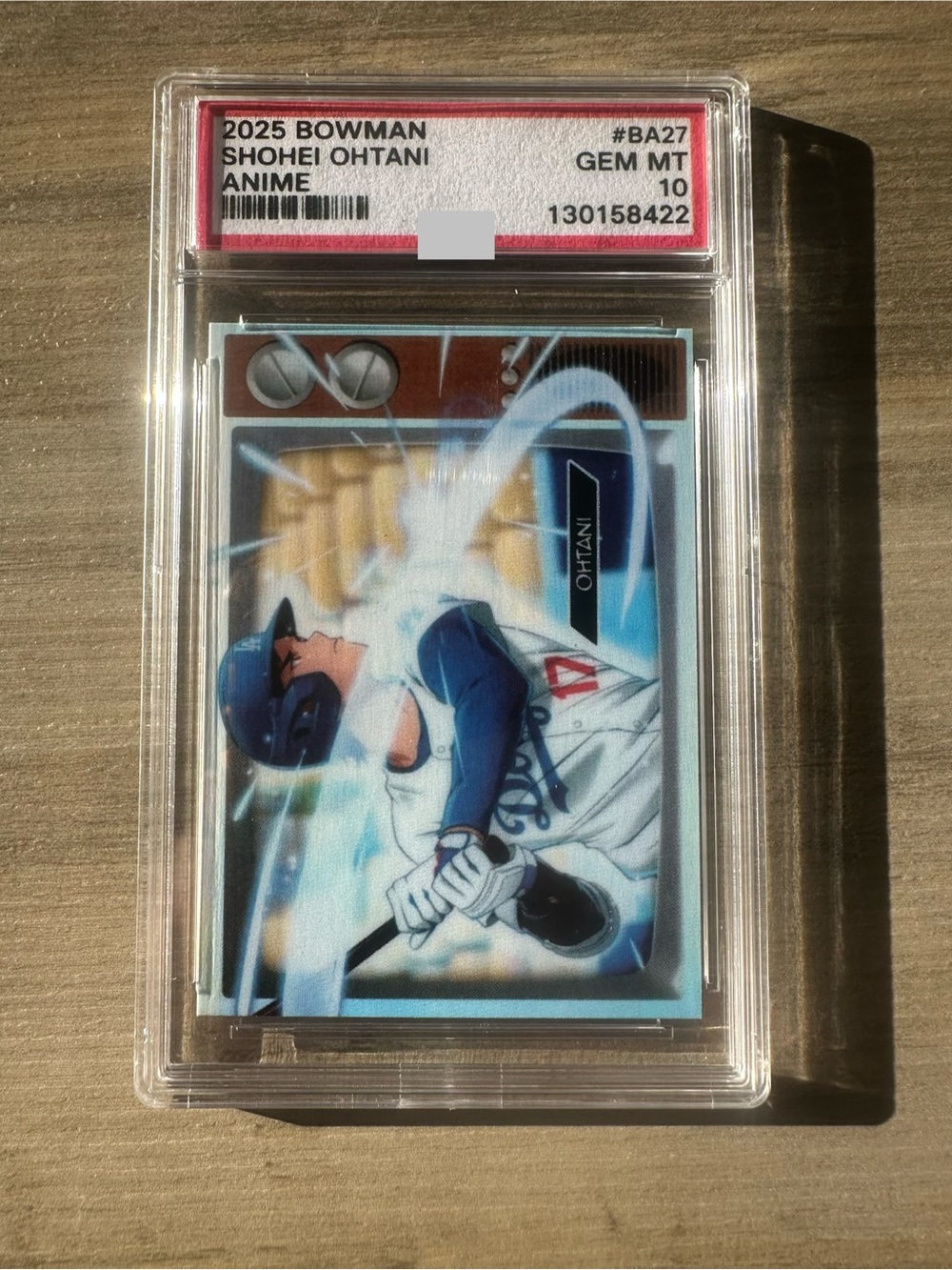Shohei Ohtani 2025 Bowman Anime #BA27 Novelty Card Gem Mint 10. Dodgers.